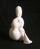 Idol II, click to zoom Idol II','Mixed media: hand-embroidered cotton, 5½" x 5½" x 9", © Photo: franoszek